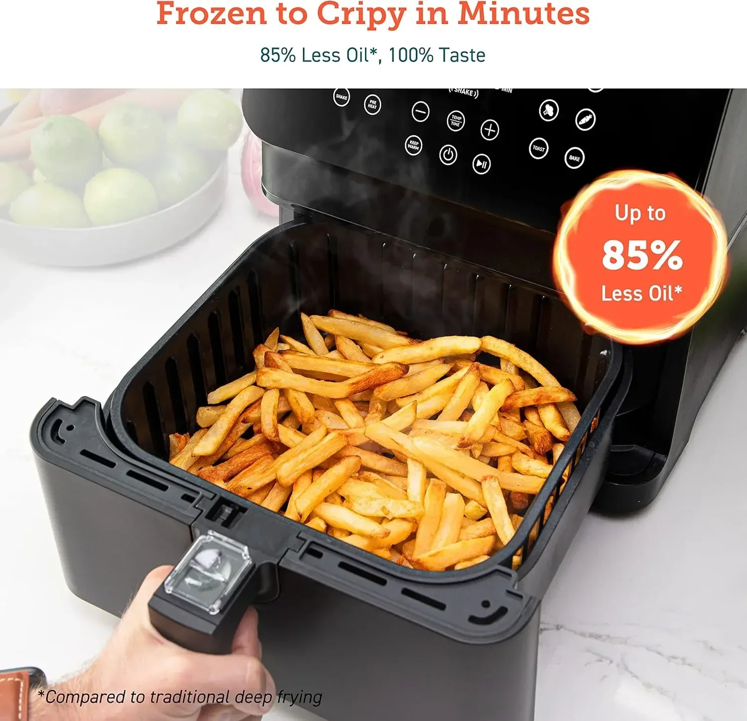 12-in-1 Air Fryer 5.8QT, Toast - Nutrition & Fitness Coaching Fulham recension och pris