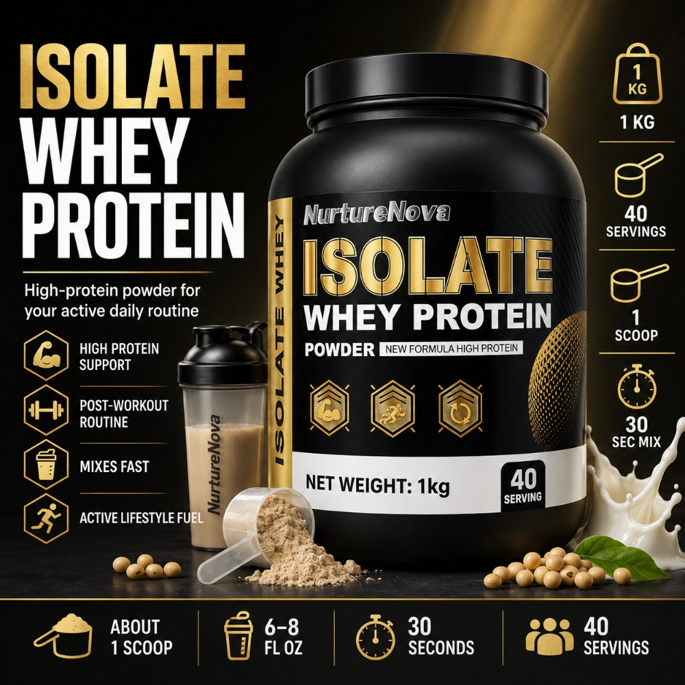 NurtureNova Isolate Whey Prote - Fitness Nutrition Whey Protein recension och pris