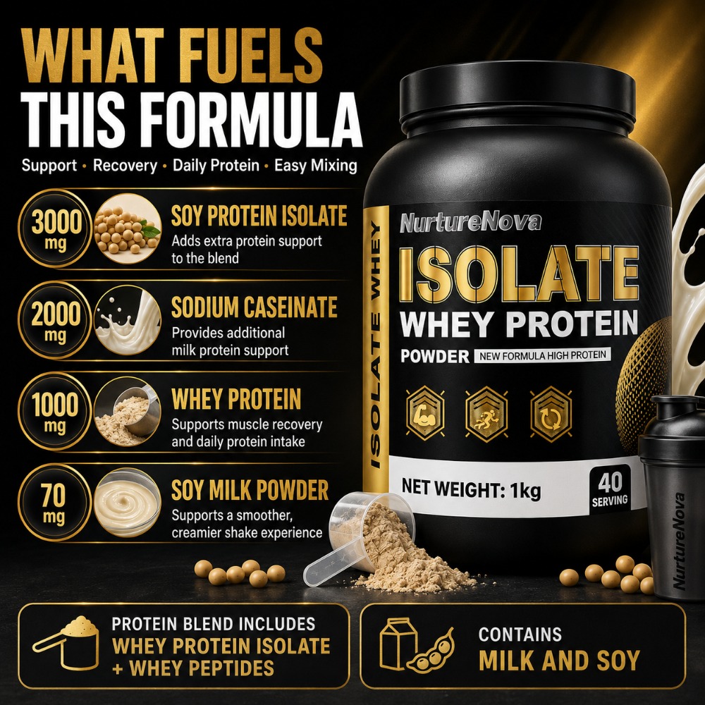 NurtureNova Isolate Whey Prote - Fitness Nutrition Whey Protein recension och pris