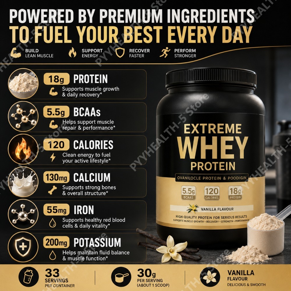 Vanilla Whey Protein Powder 2. - Fitness Nutrition Whey Protein recension och pris