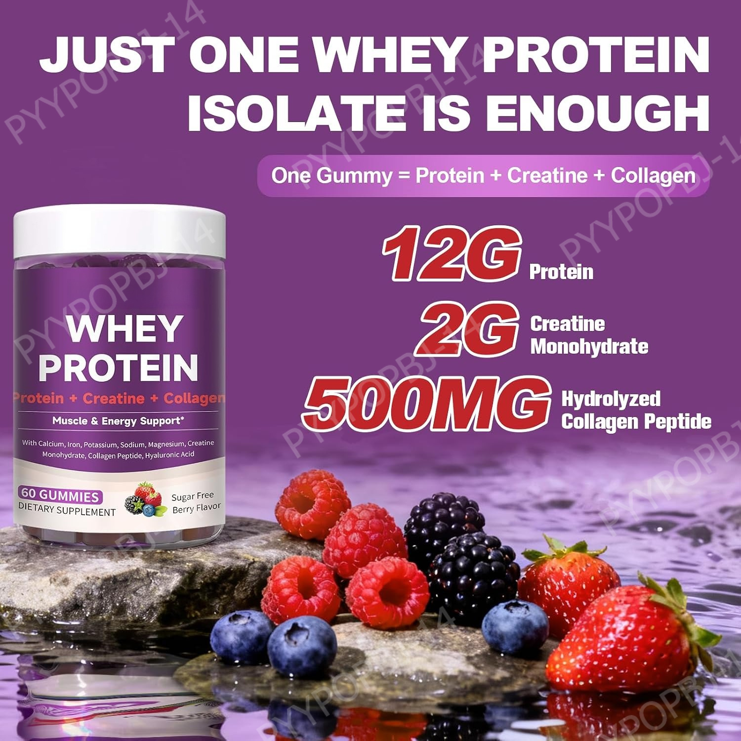 Protein Gummies with Whey Crea - Fitness Nutrition Whey Protein recension och pris