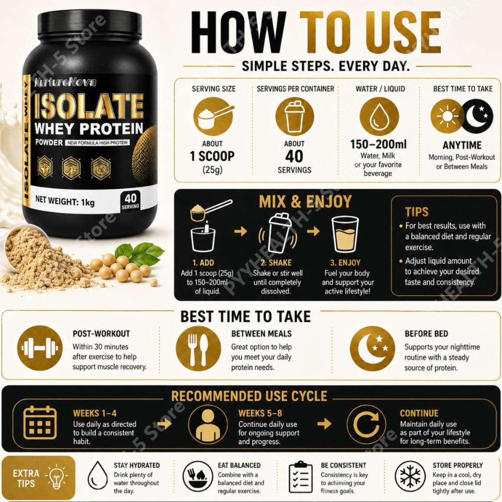 Isolate Whey Protein Powder 1k - Fitness Nutrition Whey Protein recension och pris